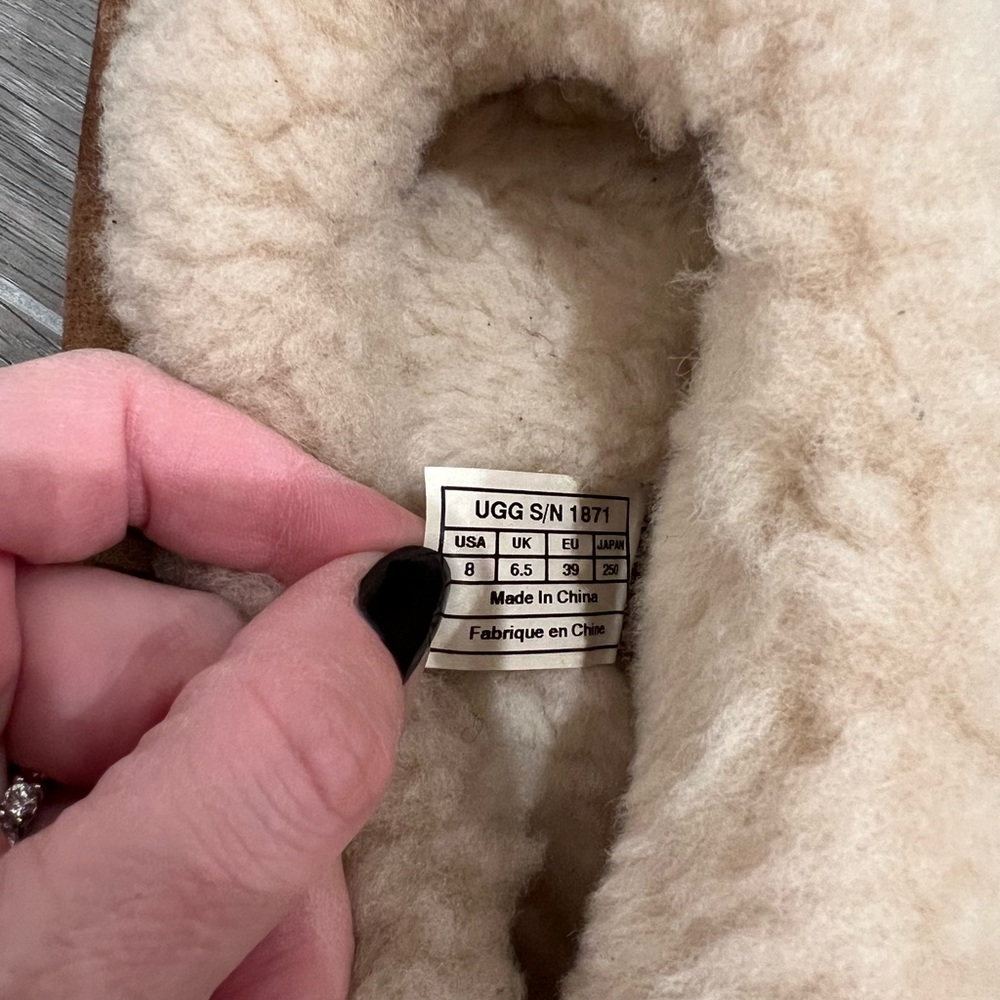 UGG shearling slippers with sneaker bottom - Picture 2 of 6